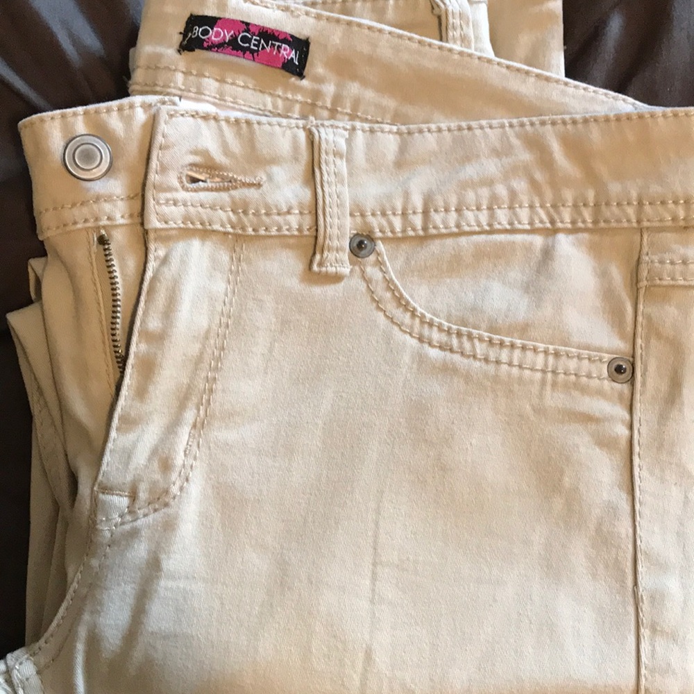 Body Central Khaki Skinny Pants